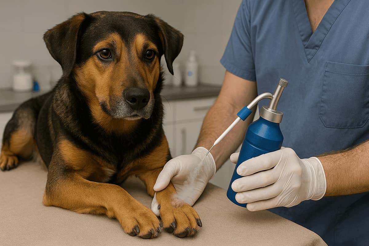 Crioterapia em dermatologia veterinária: quando indicar e como funciona o tratamento