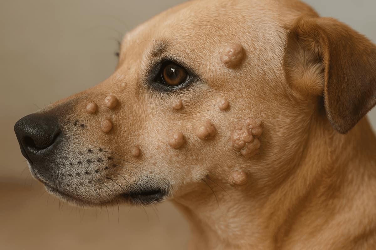Verrugas em Cães: Quando se Preocupar e Como o Tratamento Dermatológico Pode Ajudar